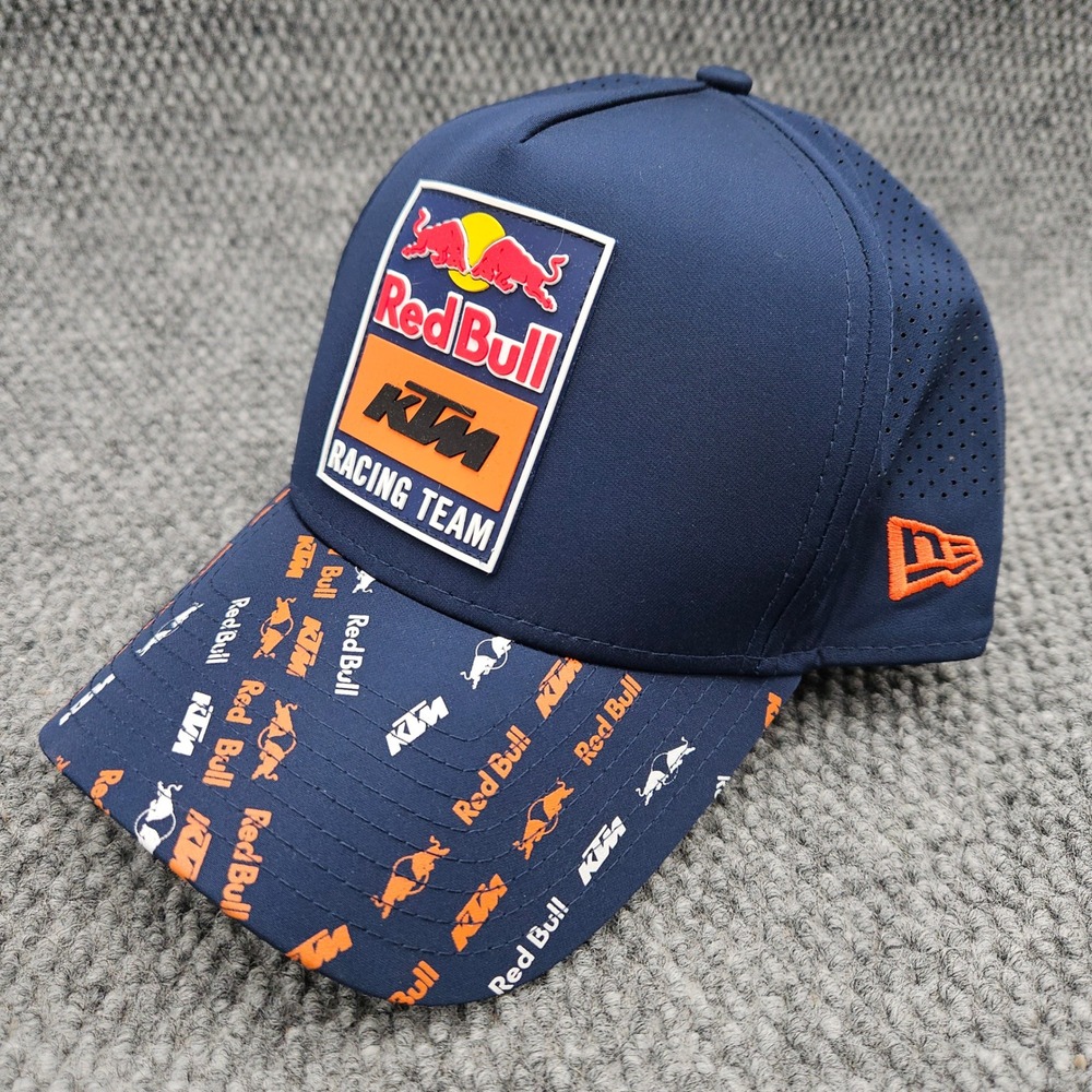 New Era Snapback Hat Navy Blue KTM Red Bull Racing Team Perforated Mesh Ball Cap